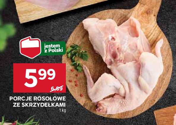 Porcja rosołowa ze skrzydełkami promocja