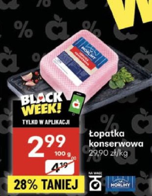 Łopatka konserwowa promocja w Delikatesy Centrum