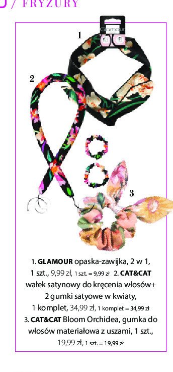 Opaska-zawijka do w艂os贸w Glamour promocja