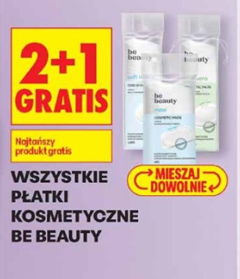 Płatki kosmetyczne wszystkie rodzaje 2+1 GRATIS promocja w Biedronka