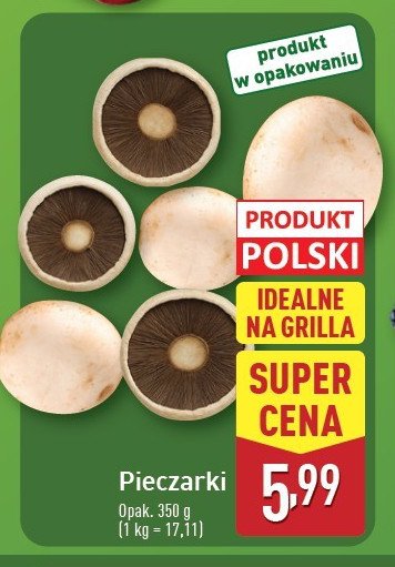 Pieczarki promocja w Aldi
