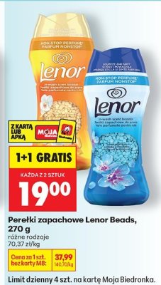 Perełki zapachowe Lenor Beads różne rodzaje promocja w Biedronka