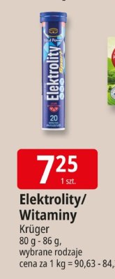 Elektrolity/witaminy Krüger promocja w Leclerc