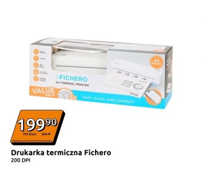 Drukarka termiczna 200 DPI promocja w Action