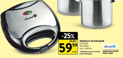 Opiekacz do kanapek ŁUCZNIK SM-1004S promocja w Intermarche