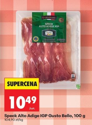 Speck Speck Alto Adige IGP Gusto Bello promocja w Biedronka
