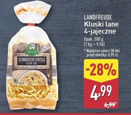 Makaron kluski lane Landfreude promocja