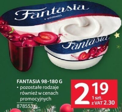 Jogurt Fantasia 98-180 g różne rodzaje promocja w Selgros
