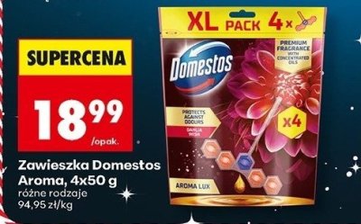 Zawieszka Domestos Aroma 4x50 g promocja w Biedronka