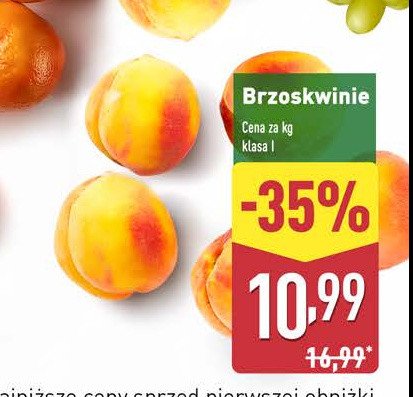 Brzoskwinie promocja w Aldi
