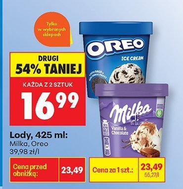 Lody Oreo promocja w Biedronka