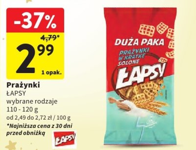 Prażynki Lapsy promocja w Intermarche
