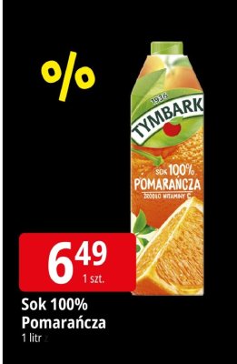 Sok 100% Pomarańcza Tymbark promocja w Leclerc