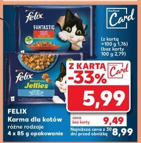 Karma dla kota rybne smaki w galaretce promocja w Kaufland