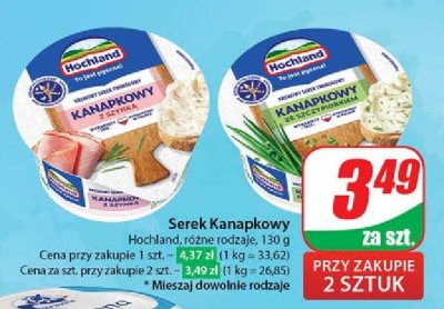 Serek ze szczypiorkiem Hochland kanapkowy promocja