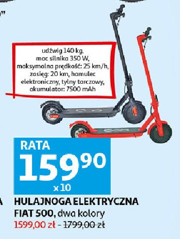 Hulajnoga fiat 500 promocja