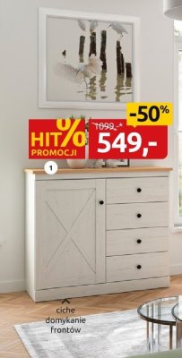 Komoda KOM1D4S promocja w Black Red White