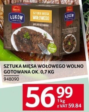 Sztuka mięsa wołowego wolno gotowana ok. 0,7 kg promocja w Selgros