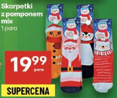 Skarpetki z pomponem mix promocja w Delikatesy Centrum
