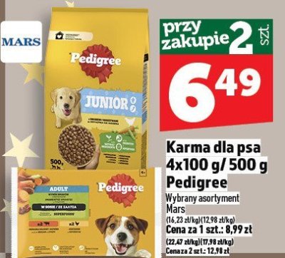Karma dla psa 4x100g/500g Pedigree promocja w TOPAZ
