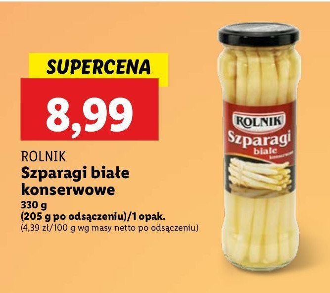 Szparagi białe Rolnik promocja