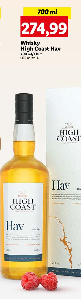 Whisky High coast hav promocja