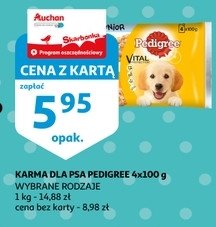 Karma dla psa junior kurczak ry偶 - wo艂owina ry偶 Pedigree promocja