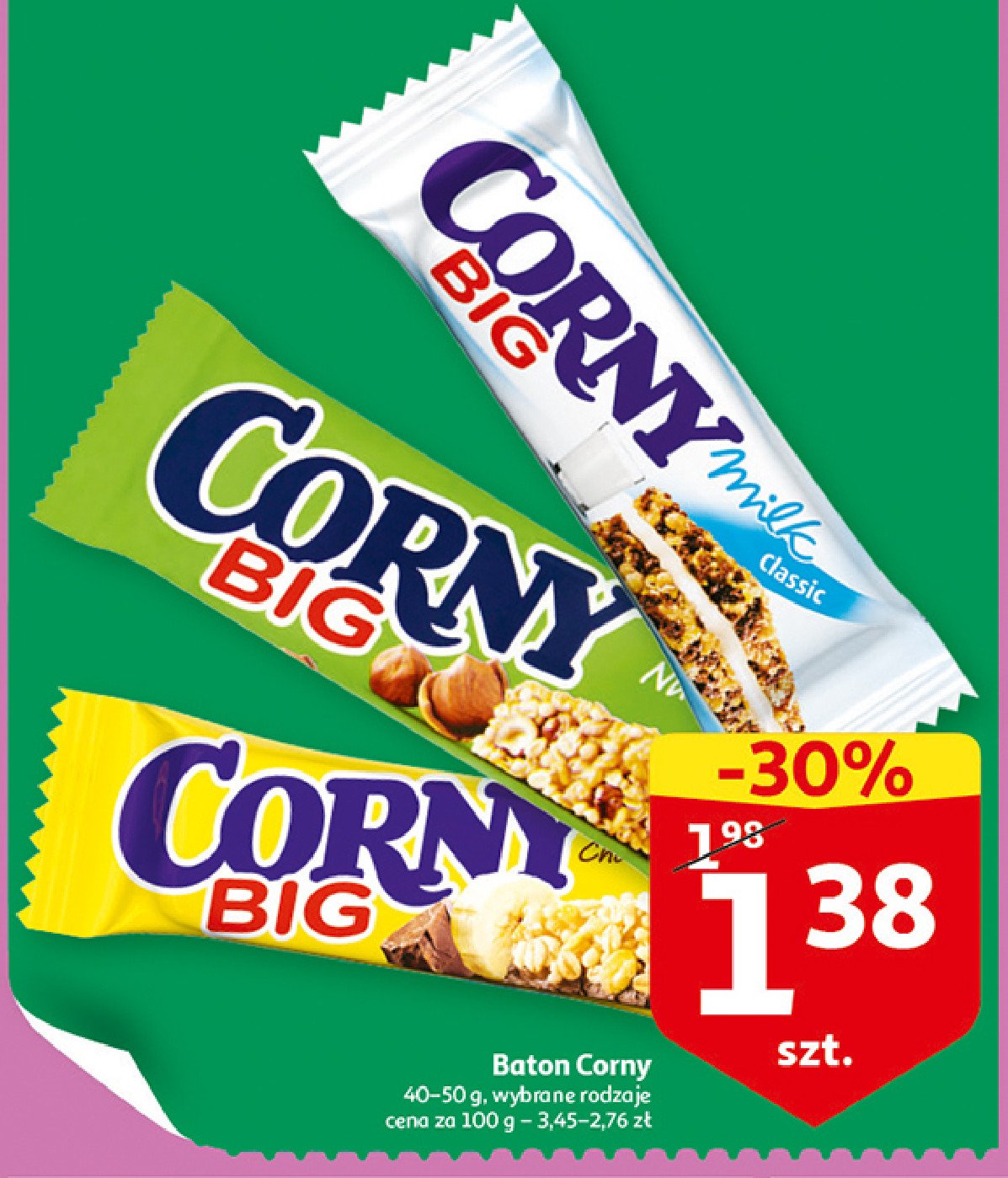 Baton nuts Corny milk big promocja