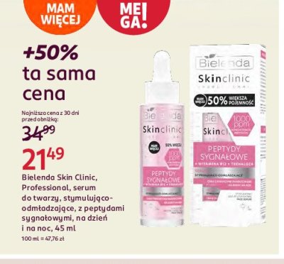Serum do twarzy peptydy sygna艂owe BIELENDA SKIN CLINIC PROFESSIONAL promocja