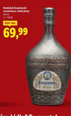Miód pitny Dwójniak w kamionce promocja w Lidl