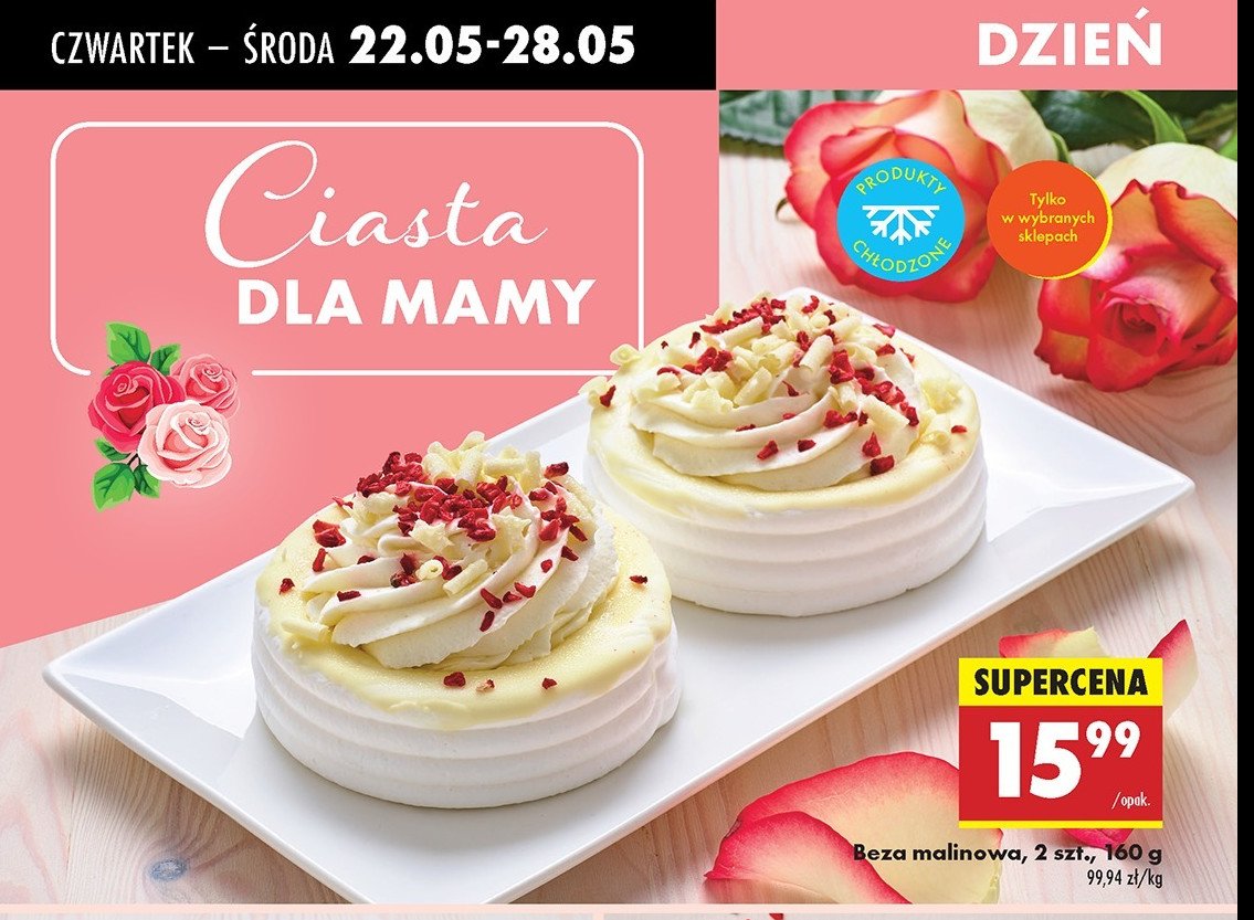 Beza malinowa promocja w Biedronka