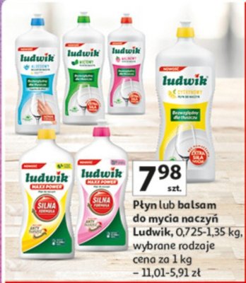 Płyn lub balsam do mycia naczyń Ludwik promocja w Auchan