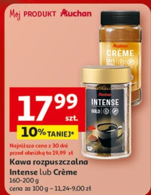 Kawa rozpuszczalna Intense Gold Creme, 160-200g promocja w Auchan