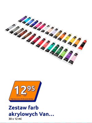 Zestaw farb akrylowych Van... promocja w Action