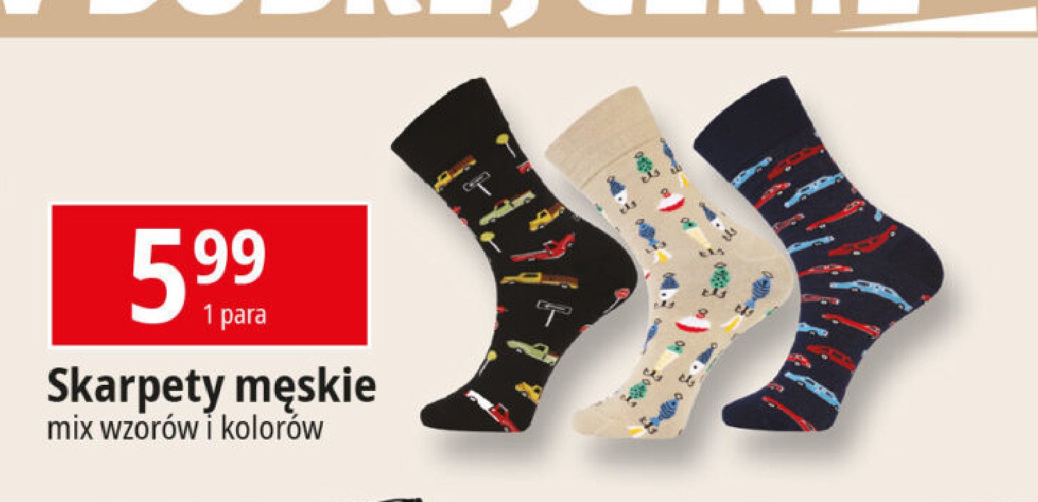 Skarpety m臋skie wz贸r promocja