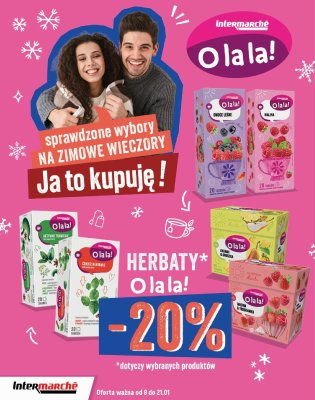 Wybrane herbaty O la la! -20% promocja w Intermarche