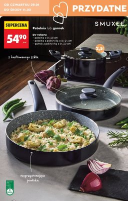 Patelnia z pokrywką Smukee promocja w Biedronka