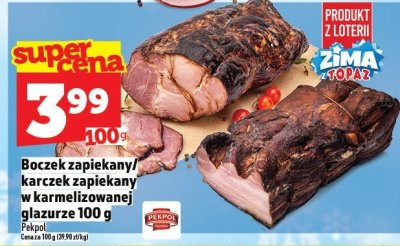 Boczek zapiekany / karczek zapiekany w karmelizowanej glazurze 100 g promocja w TOPAZ