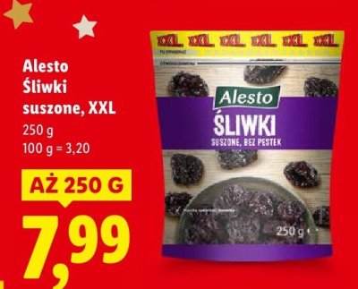 Śliwki Alesto Śliwki suszone, XXL promocja w Lidl