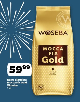 Kawa ziarnista Mocca Fix Gold Woseba promocja w Netto