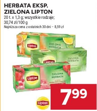 Herbata strawberry cupcake Lipton green tea promocja