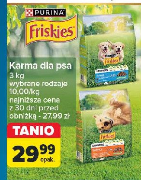 Karma dla psa junior z kurczakiem i marchewką w sosie Friskies vitafit Purina friskies promocja w Carrefour