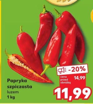 Papryka szpiczasta luzem promocja w Kaufland