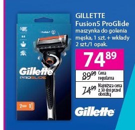 Maszynka do golenia + 2 wkłady GILLETTE PROGLIDE promocja
