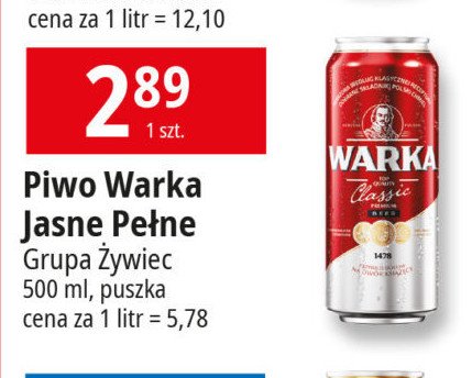 Piwo Warka promocja w Leclerc