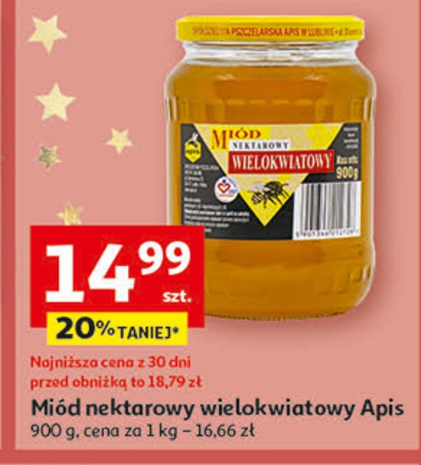Miód nektarowy wielokwiatowy Apis miody polskie promocja