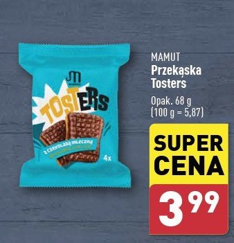 Ciastka tosters z czekoladą mleczną Mamut promocja