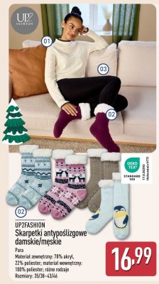 Skarpetki antypoślizgowe damskie/męskie UP2FASHION promocja w Aldi