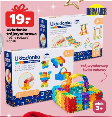 Klocki Układanka trójwymiarowa różne rodzaje promocja w Netto