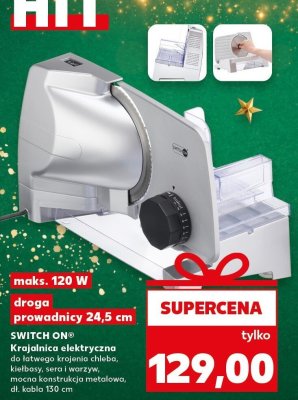 Krajalnica elektryczna do łatwego krojenia chleba SWITCH ON promocja w Kaufland